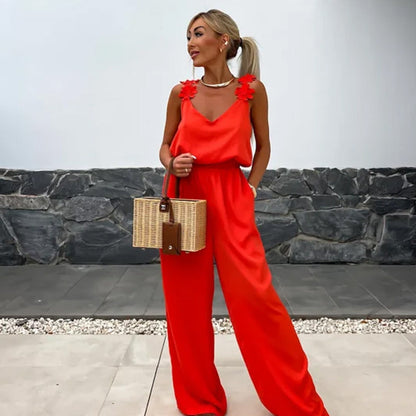SAOIRSE™ - Sleeveless Wide-Leg Jumpsuit